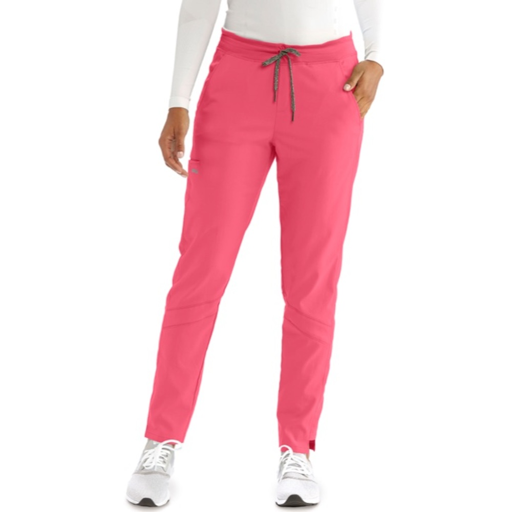 Grey’s Anatomy 3-Pocket Knit Waist Women’s Scrub Bottoms in Rose Spash